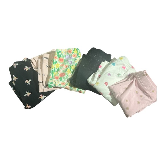 6 pairs of leggings- size 6-7. Jcrew, Carter and cat & jack - Picture 1 of 4